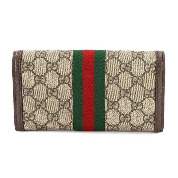 GUCCI Ophidia GG Continental Wallet Bi-fold Long Supreme Beige Brown 735430 - Picture 3 of 9